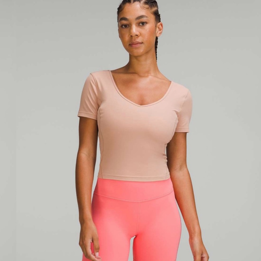 NWT Lululemon Align Tee PCLY Pink Clay 6